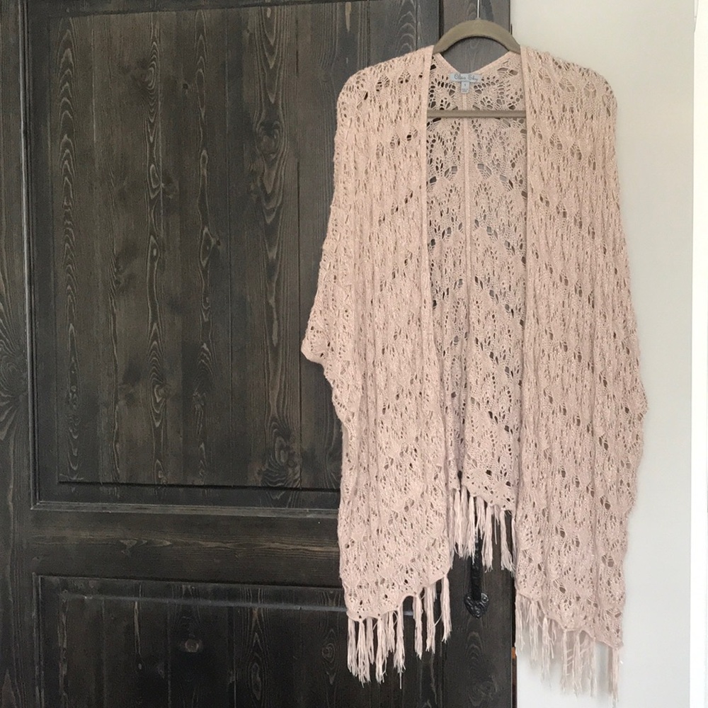 Tan cardigan/duster